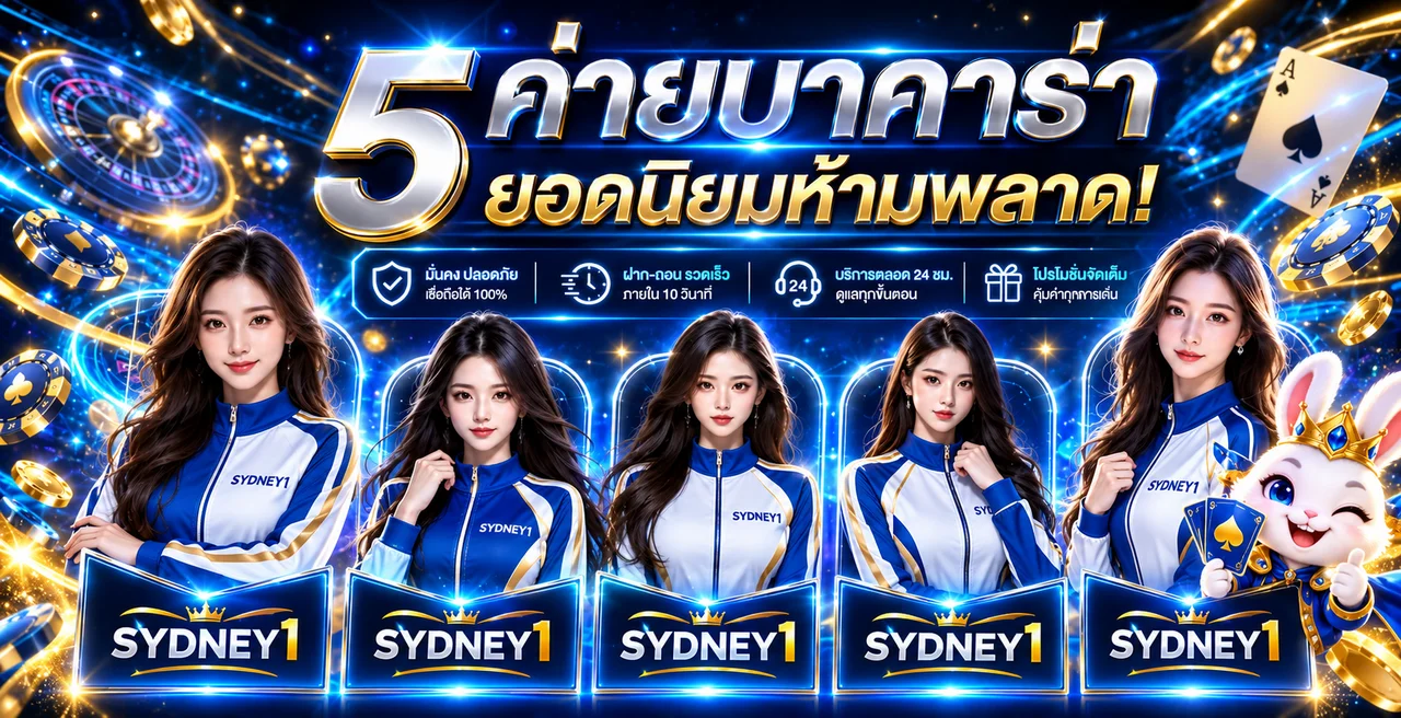 บาคาร่าออนไลน์ SYDNEY1 และค่ายคาสิโนสด